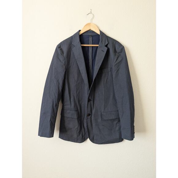 J.Crew Men's Crosby Two Button Blazer 40R - Navy Dot Suit Jacket Sportcoat $398 - Picture 6 of 9